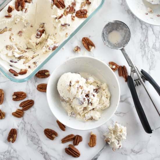 Bourbon Butter Pecan Ice Cream