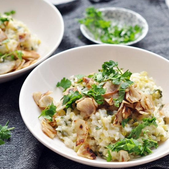 Jerusalem Artichoke Risotto