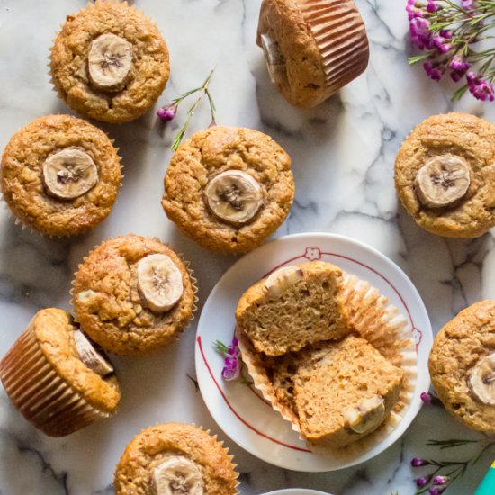 One-Bowl Paleo Carrot Banana Muffin