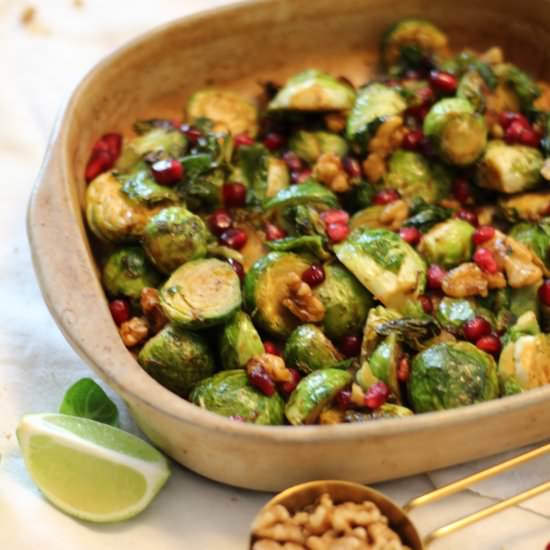 Brussels Sprouts with Pomegranate