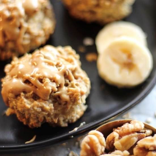 Banana Peanut Butter Oat Cups