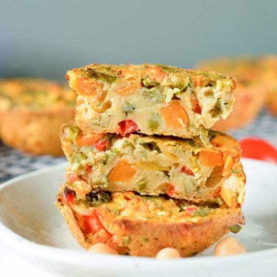 Chickpea flour frittata