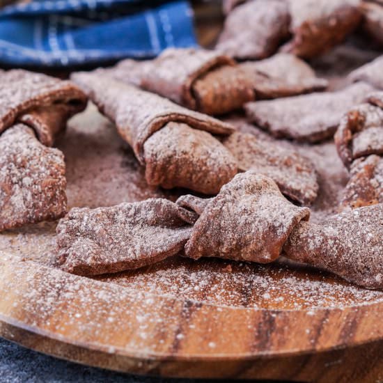 Crostoli al Cioccolato