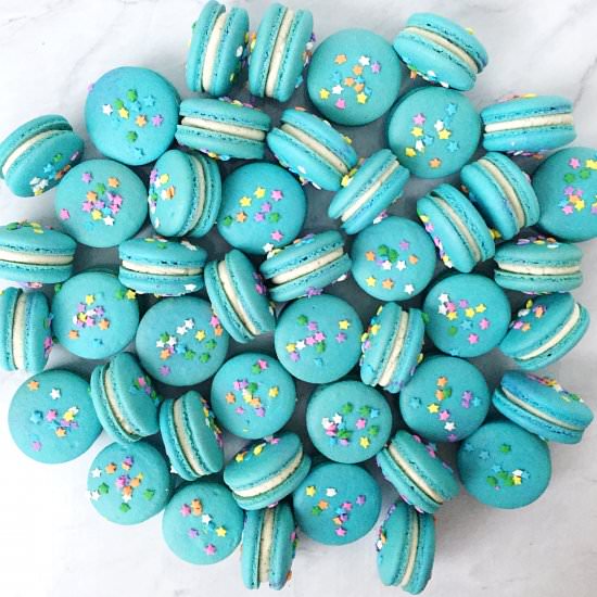 Birthday Cake Macarons