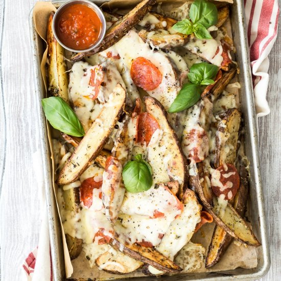 Pizza Style Potato Wedges