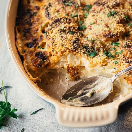 Potato Turnip Gratin