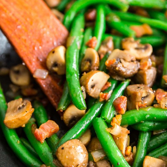 Sauteed Green Beans with Pancetta