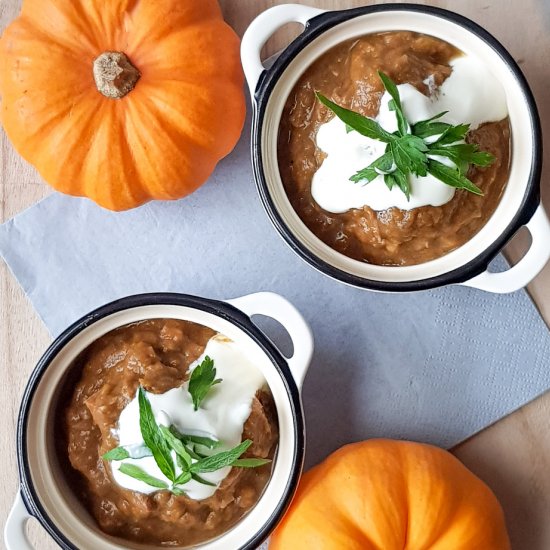 Pumpkin beef stew