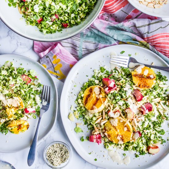 Brussels + Kale Citrus Salad