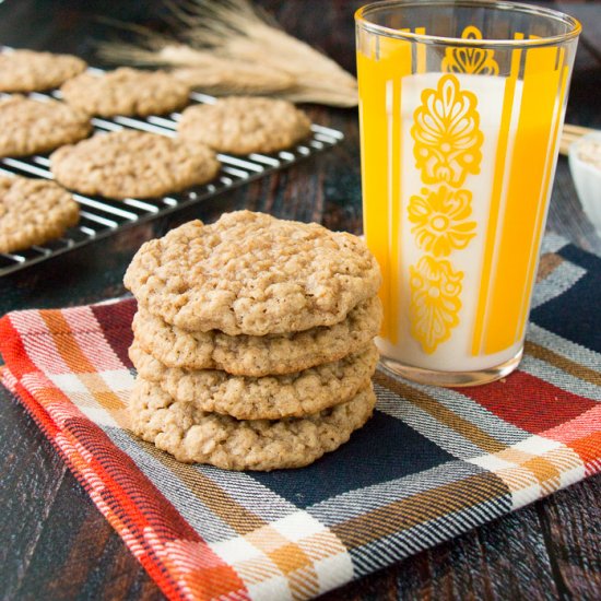 Old-Fashioned Oatmeal Cookies