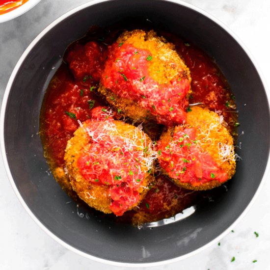 Baked Arancini Balls