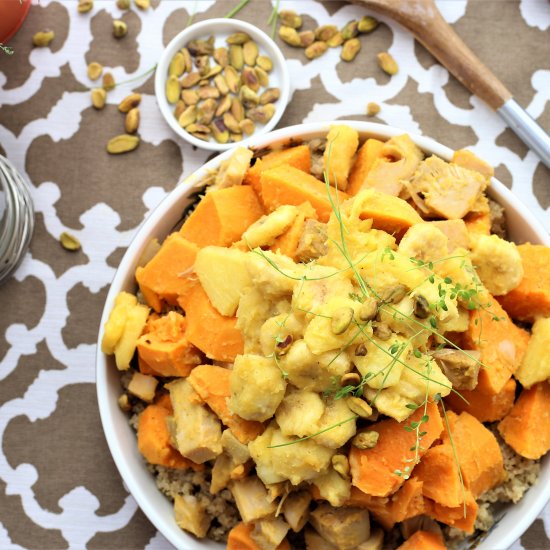 Jamaican Jackfruit With Quinoa