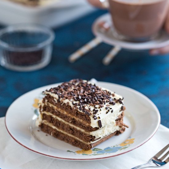 Cookie Cake with Lemon Mousse