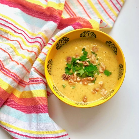 Vegan Vegetable & ‘Cheese’ Soup