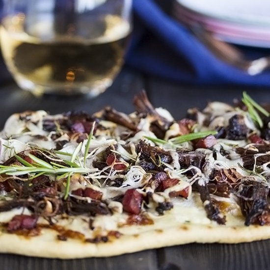 Short Rib Flatbread Pizza