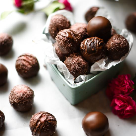 Triple Chocolate Chip Cake Truffles