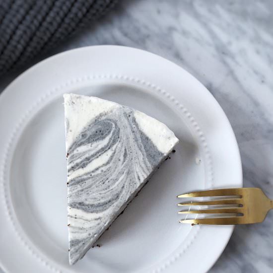 Black Sesame Marble Cheesecake