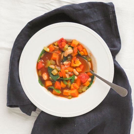 Quick Vegetable Soup with V8 Juice