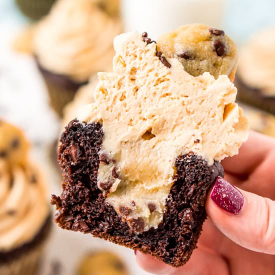 Cookie Dough Cupcakes