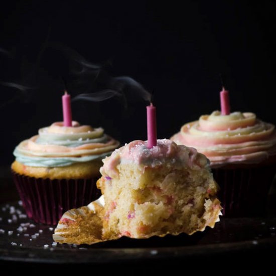 Funfetti Celebration Cupcakes