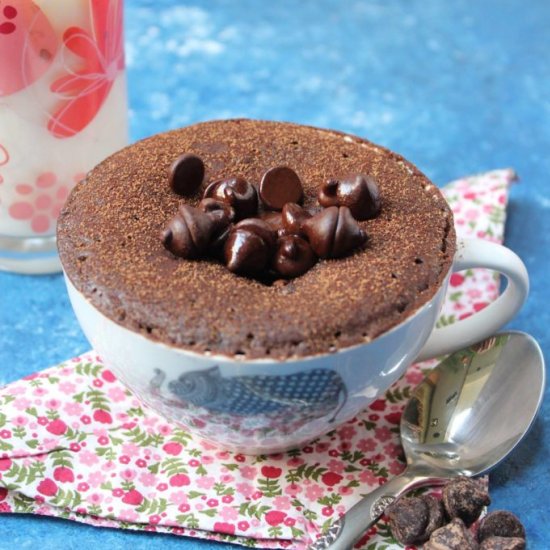 Eggless Chocolate Mug Cake