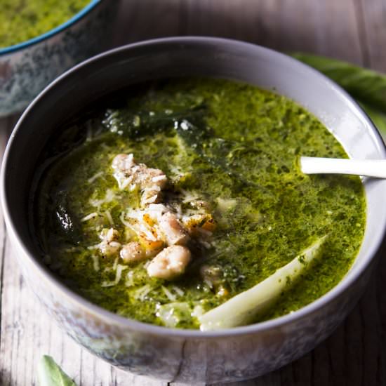 Vibrant Green Soup