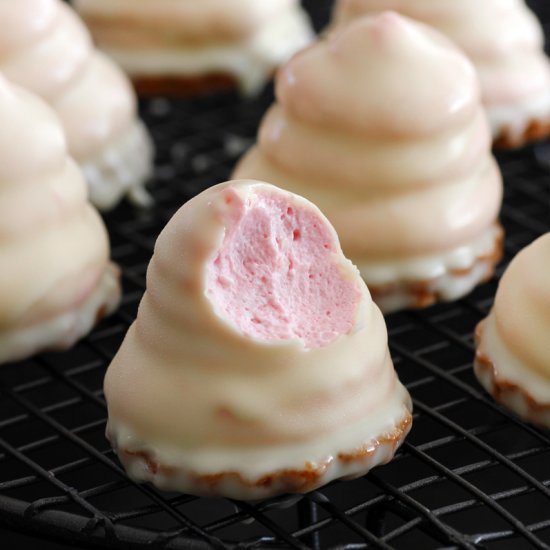 Raspberry White Chocolate Krembo