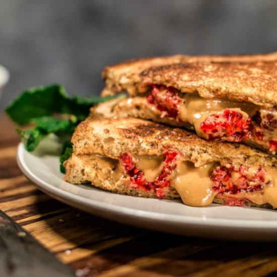 Grilled PB + Raspberry