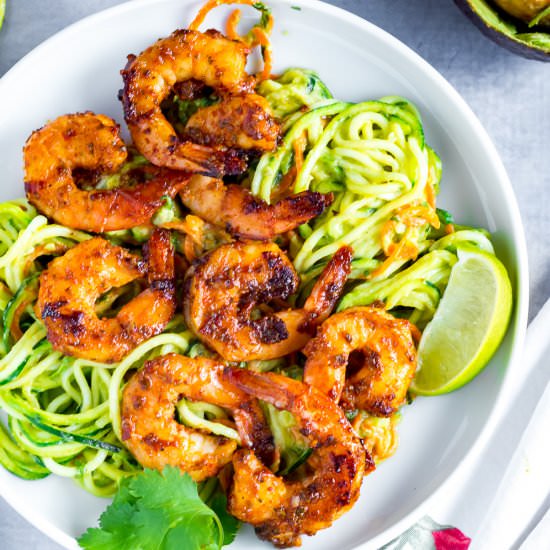 Chipotle Shrimp Zoodles