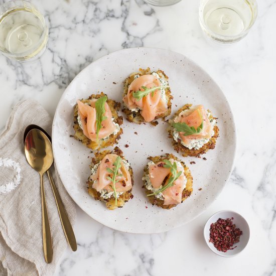 smoked salmon potato cakes