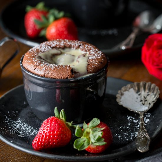 Chocolate Soufflé w/Crème Anglaise