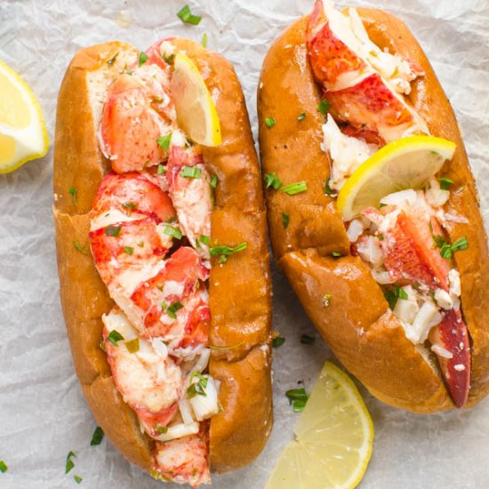 Warm Lemon Butter Lobster Roll