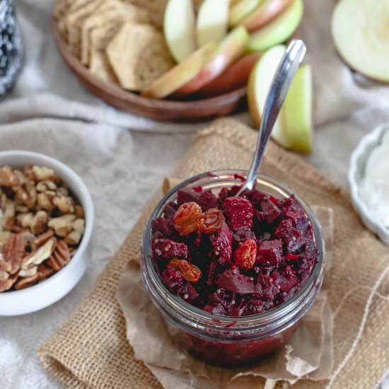 Spiced Orange Beet Apple Chutney