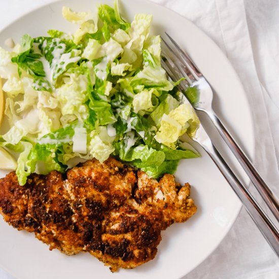 Garlicky Chicken Cutlets