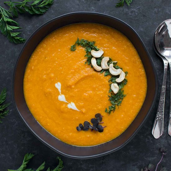 Roasted Carrot Miso Soup