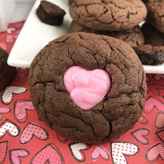 Chocolate Heart Cutout Cookies