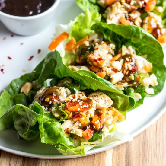 Teriyaki Chicken Lettuce Wraps