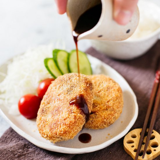 Japanese potato croquettes