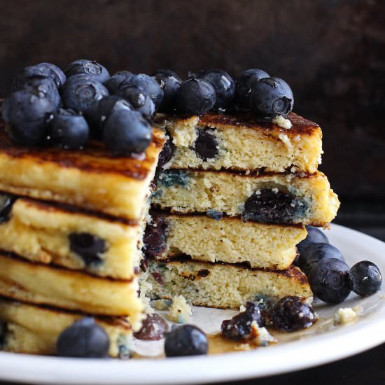 Paleo Blueberry Pancakes