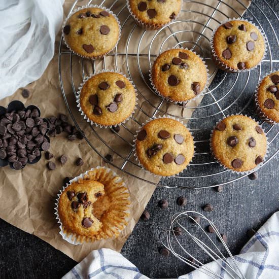 Banana Chocolate Chip Muffins