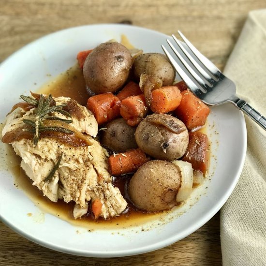 Instant Pot Whole Chicken & Veggies