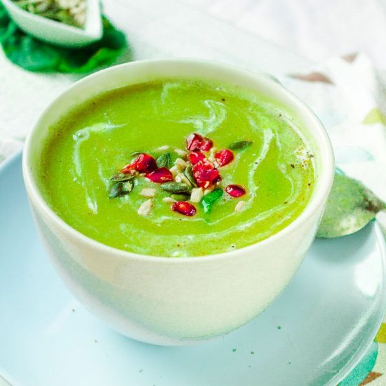 Split Pea and Spinach creamy soup