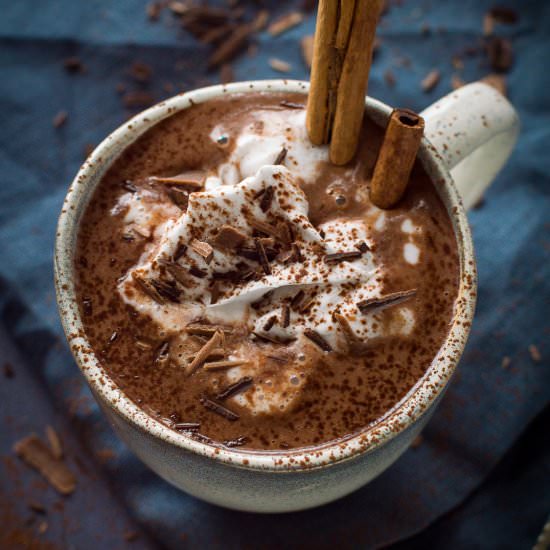 Vegan Gingerbread Hot Chocolate