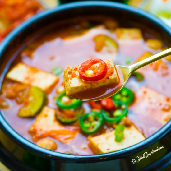 Korean Vegan Soybean Paste Stew