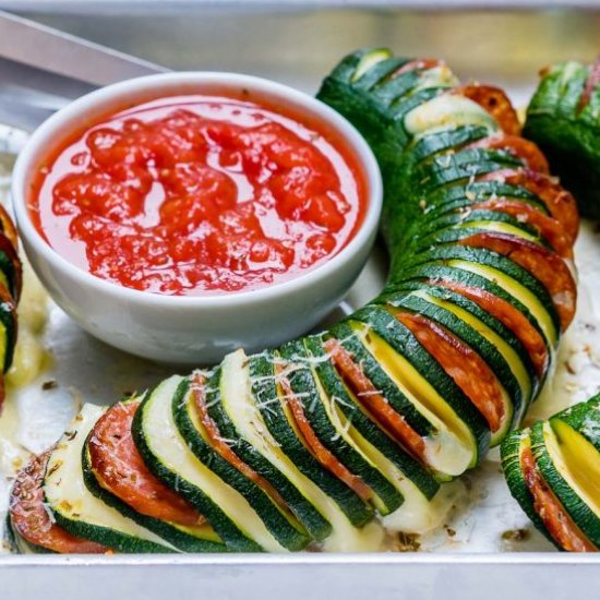 Pizza Stuffed Zucchini