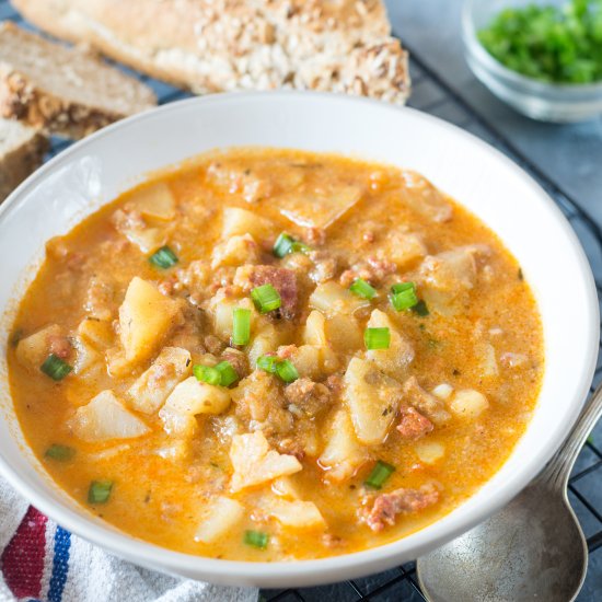 Creamy Chorizo Potato Soup