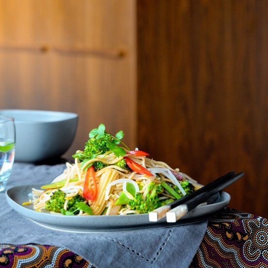 Thai Noodles with Vegetables