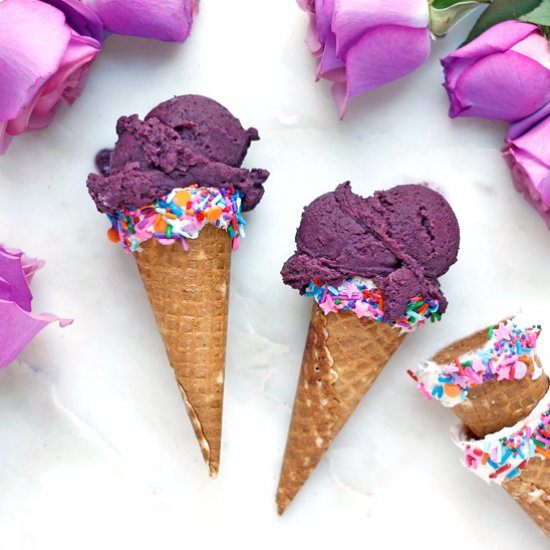 Blueberry Citrus Vegan Sherbert