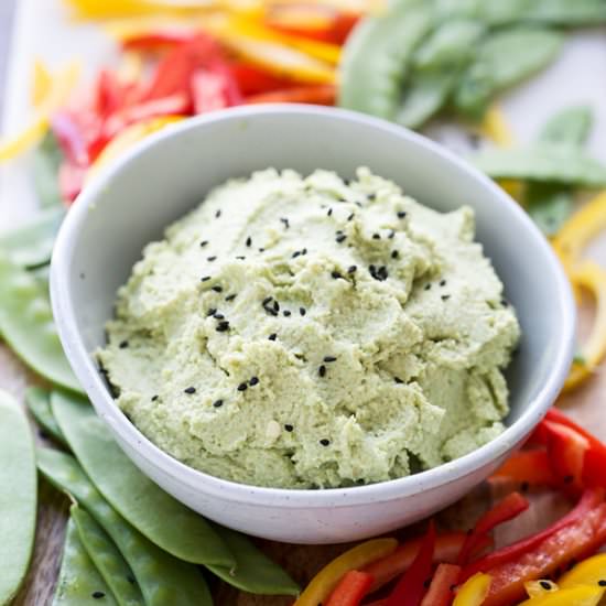 Edamame Wasabi Hummus