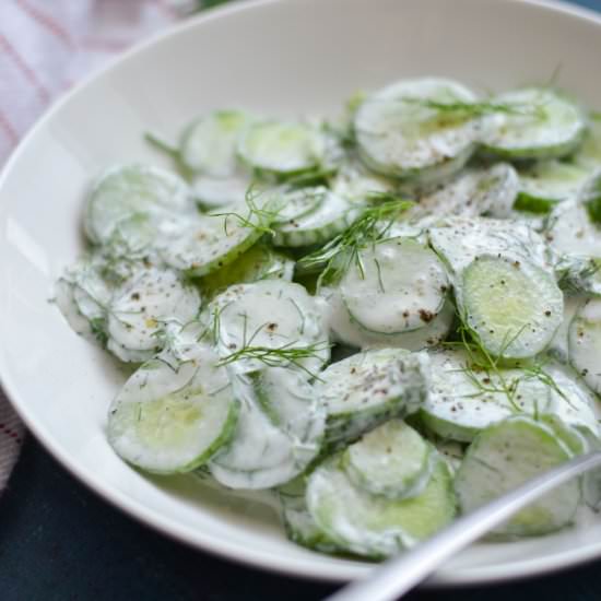 Creamy Cucumber Salad